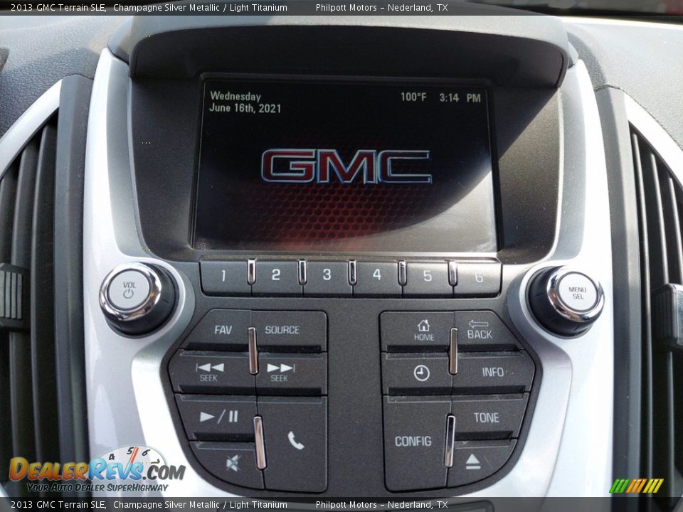 2013 GMC Terrain SLE Champagne Silver Metallic / Light Titanium Photo #20