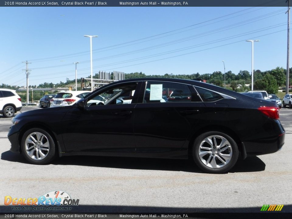 2018 Honda Accord LX Sedan Crystal Black Pearl / Black Photo #6