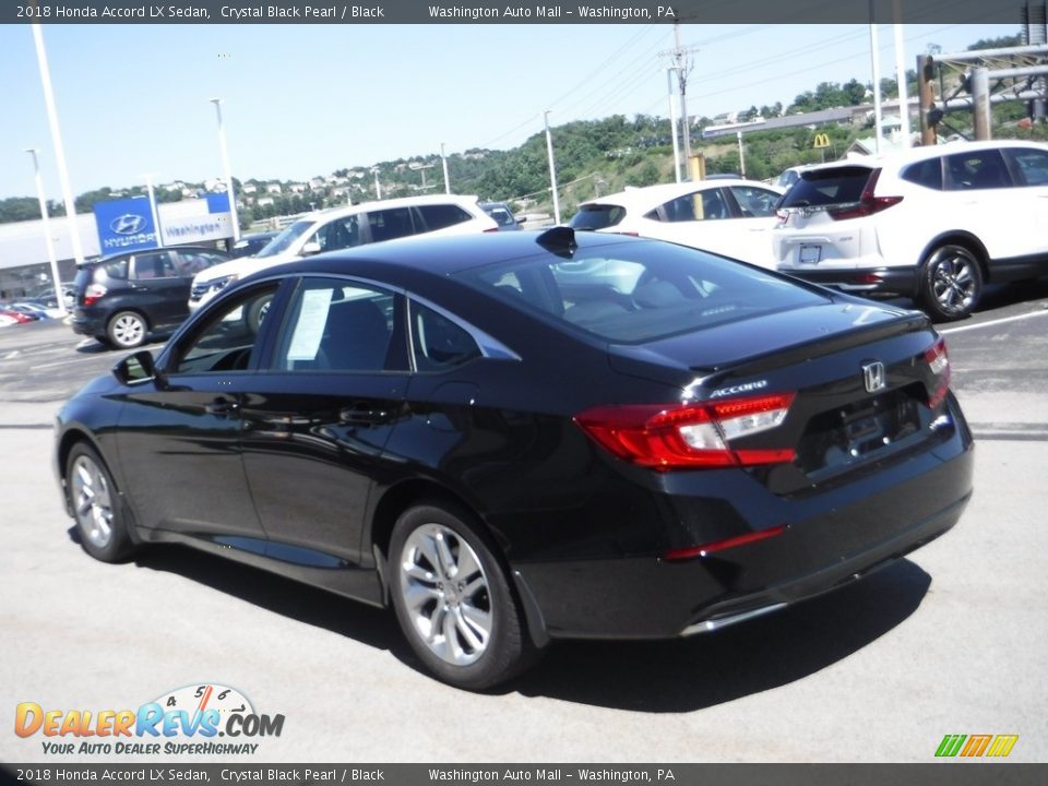 2018 Honda Accord LX Sedan Crystal Black Pearl / Black Photo #7