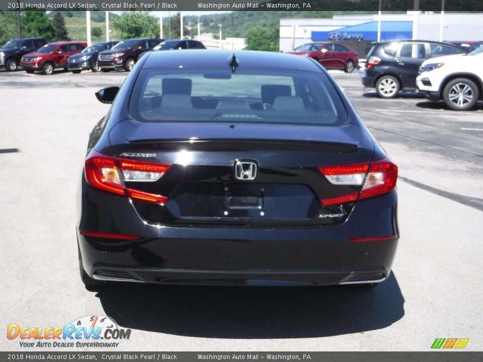 2018 Honda Accord LX Sedan Crystal Black Pearl / Black Photo #8