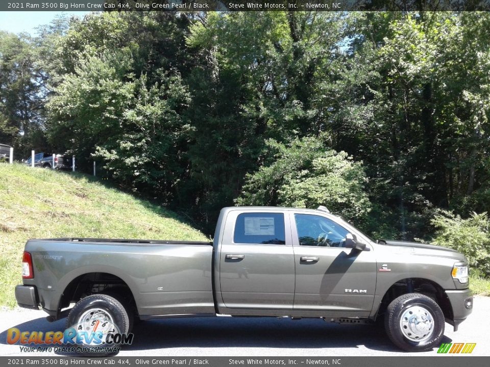 2021 Ram 3500 Big Horn Crew Cab 4x4 Olive Green Pearl / Black Photo #5