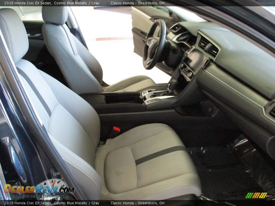 2018 Honda Civic EX Sedan Cosmic Blue Metallic / Gray Photo #16