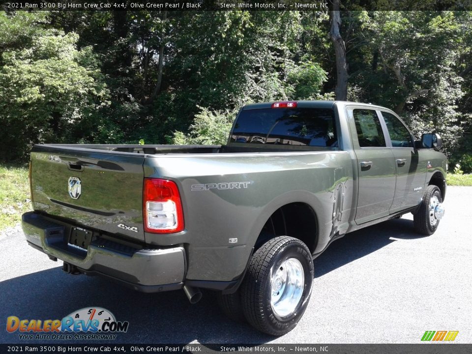 2021 Ram 3500 Big Horn Crew Cab 4x4 Olive Green Pearl / Black Photo #6