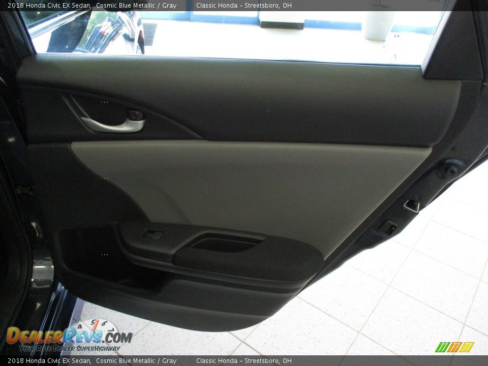 2018 Honda Civic EX Sedan Cosmic Blue Metallic / Gray Photo #18