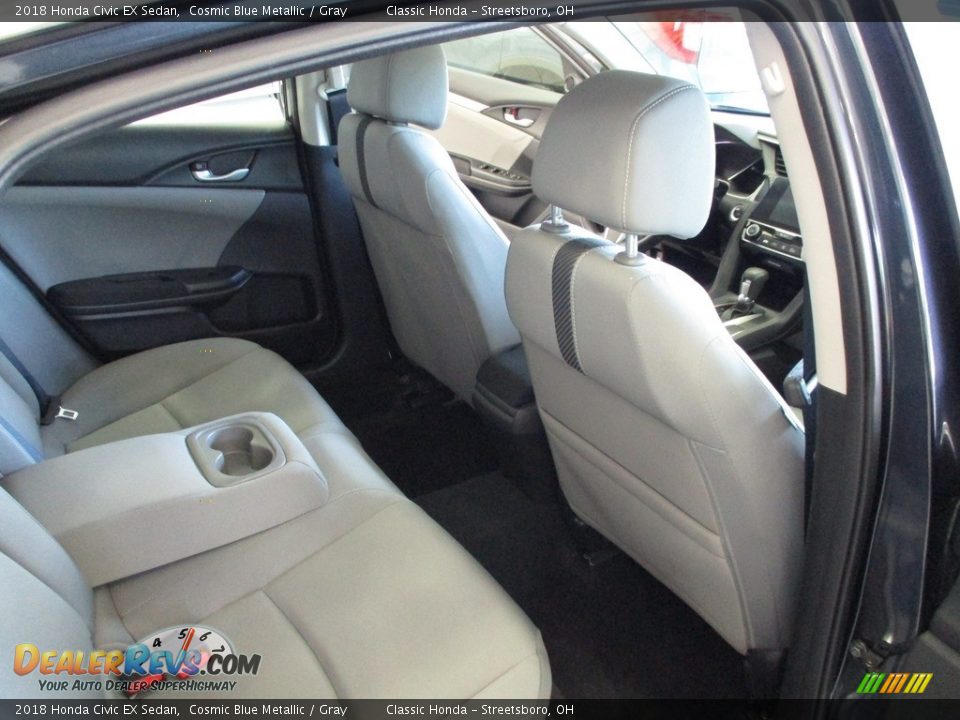 2018 Honda Civic EX Sedan Cosmic Blue Metallic / Gray Photo #19