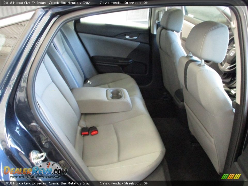 2018 Honda Civic EX Sedan Cosmic Blue Metallic / Gray Photo #20