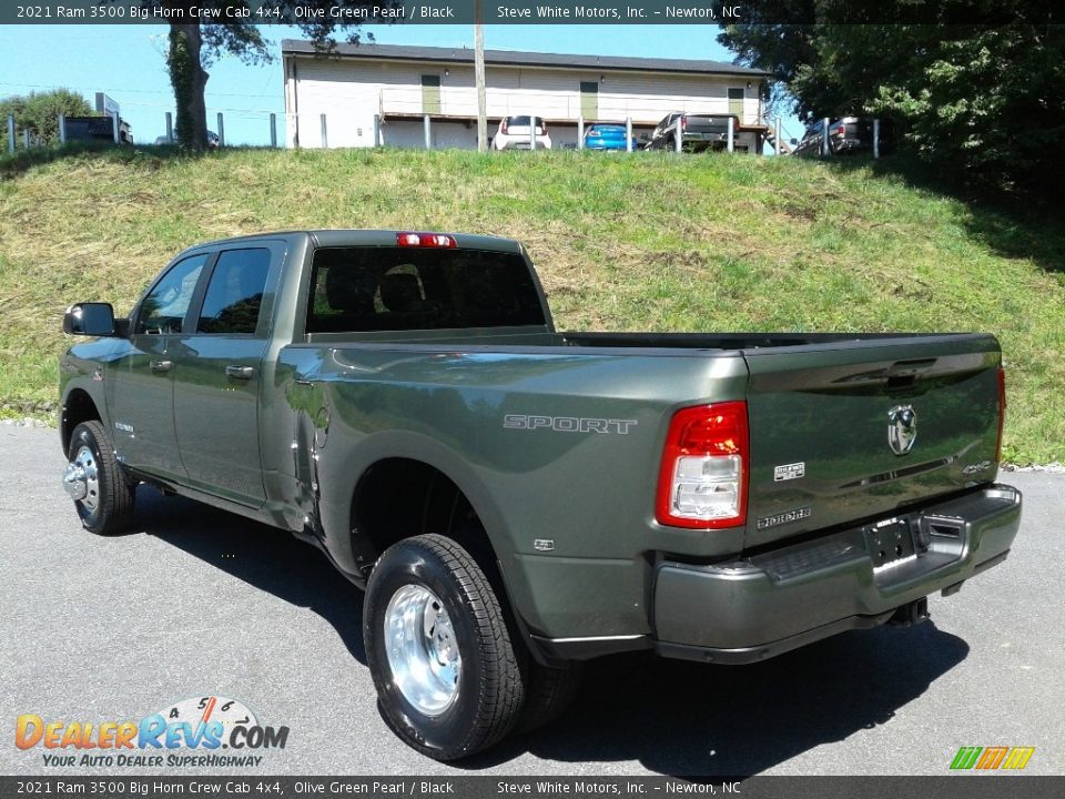 2021 Ram 3500 Big Horn Crew Cab 4x4 Olive Green Pearl / Black Photo #9