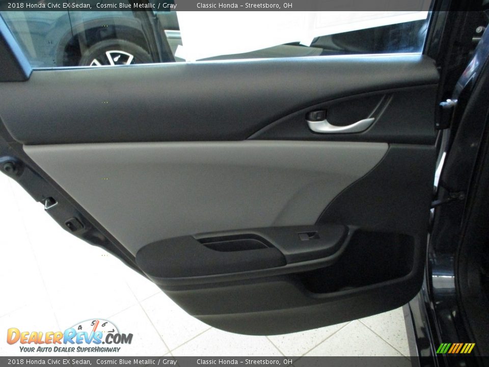 2018 Honda Civic EX Sedan Cosmic Blue Metallic / Gray Photo #23