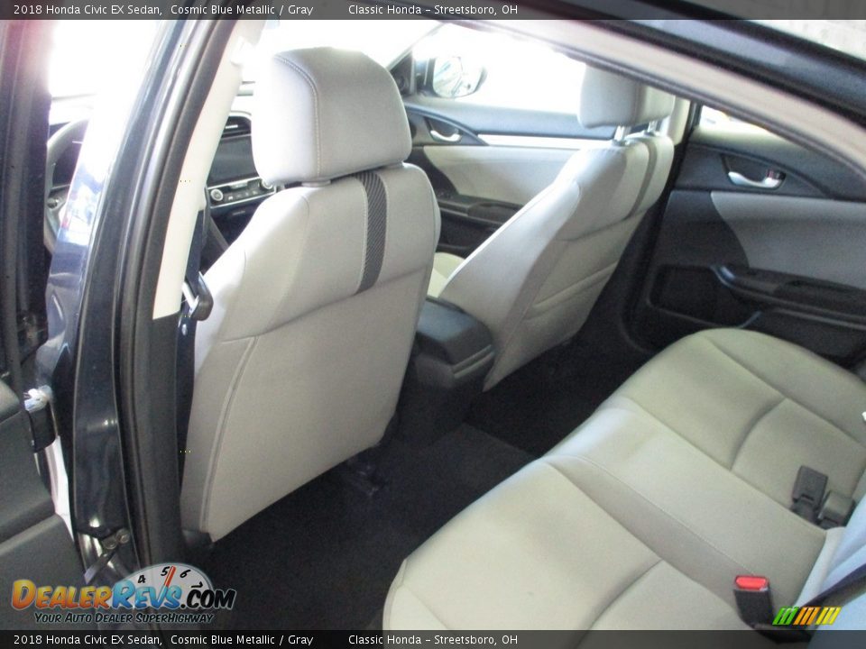 2018 Honda Civic EX Sedan Cosmic Blue Metallic / Gray Photo #24