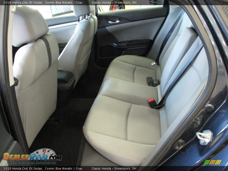 2018 Honda Civic EX Sedan Cosmic Blue Metallic / Gray Photo #25