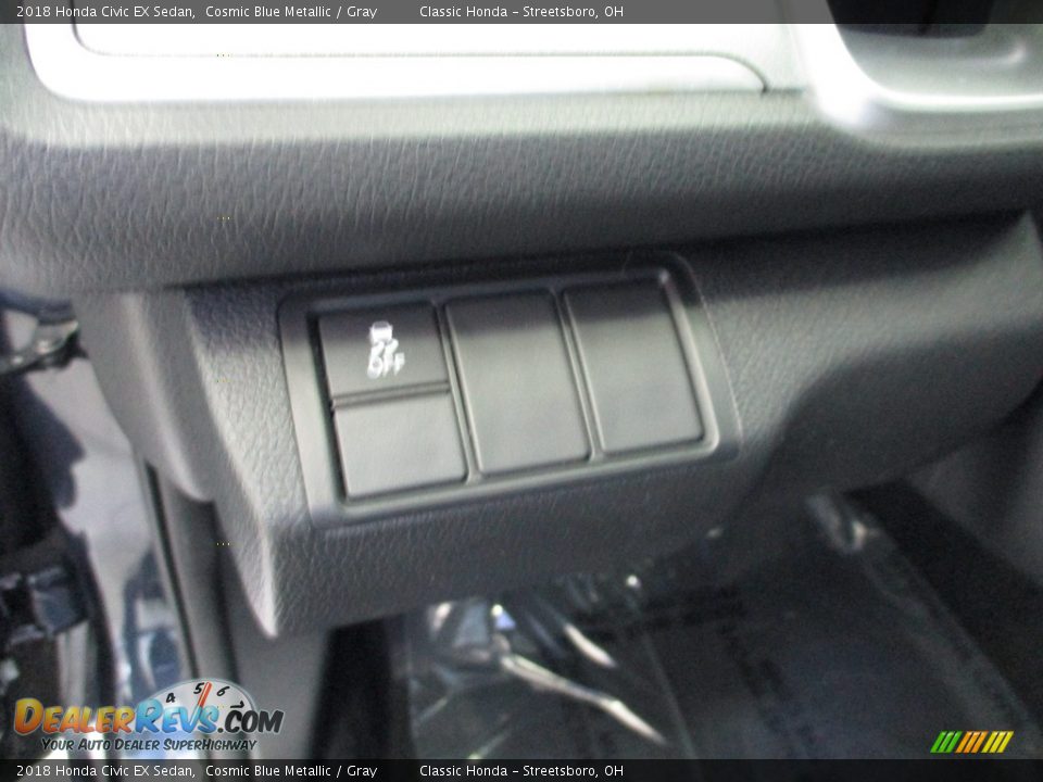 2018 Honda Civic EX Sedan Cosmic Blue Metallic / Gray Photo #29