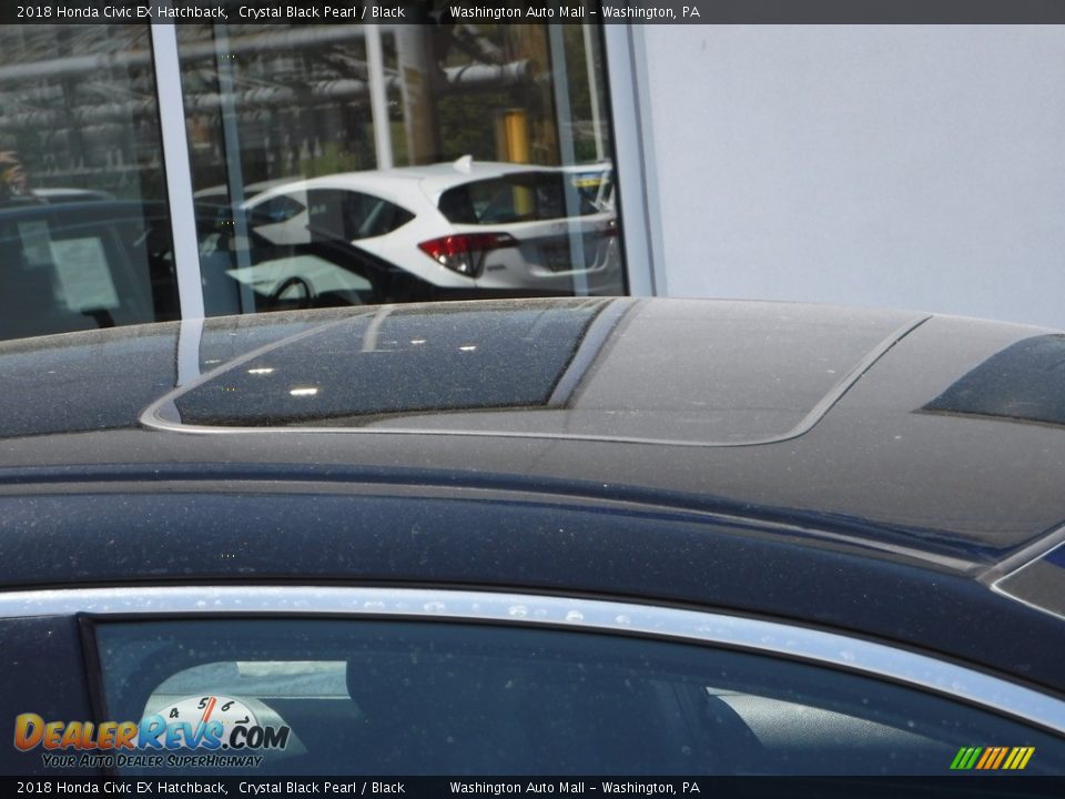 2018 Honda Civic EX Hatchback Crystal Black Pearl / Black Photo #4