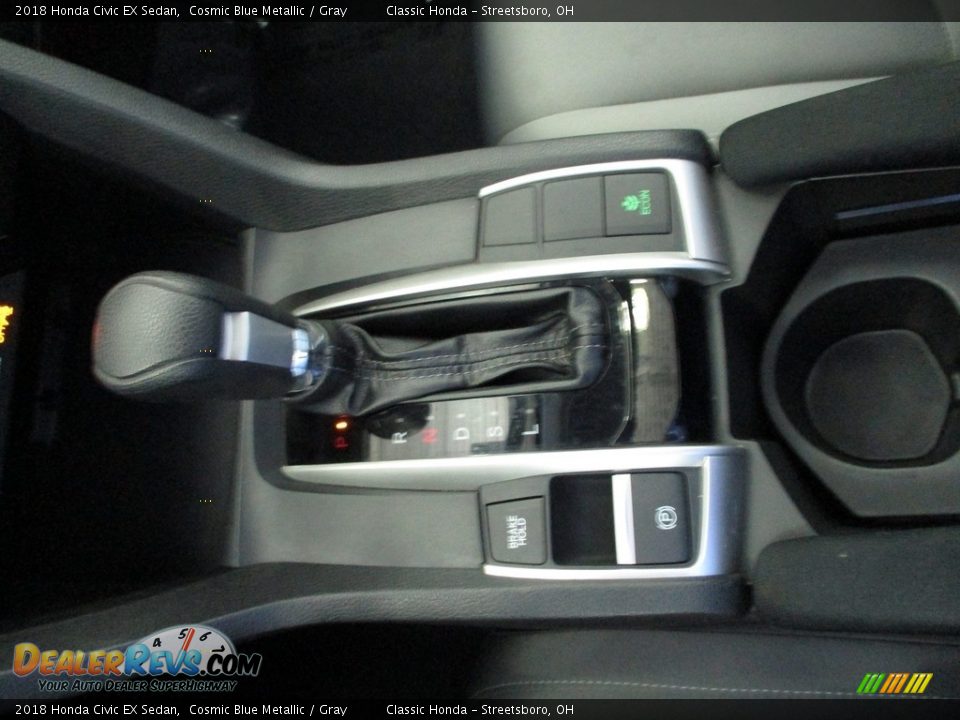 2018 Honda Civic EX Sedan Cosmic Blue Metallic / Gray Photo #33