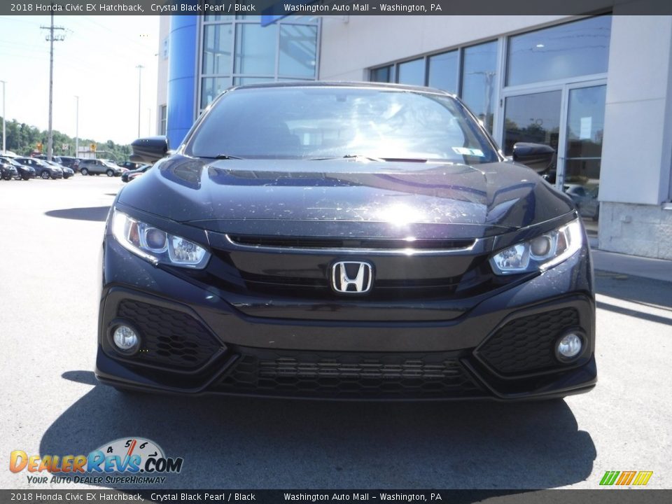2018 Honda Civic EX Hatchback Crystal Black Pearl / Black Photo #5