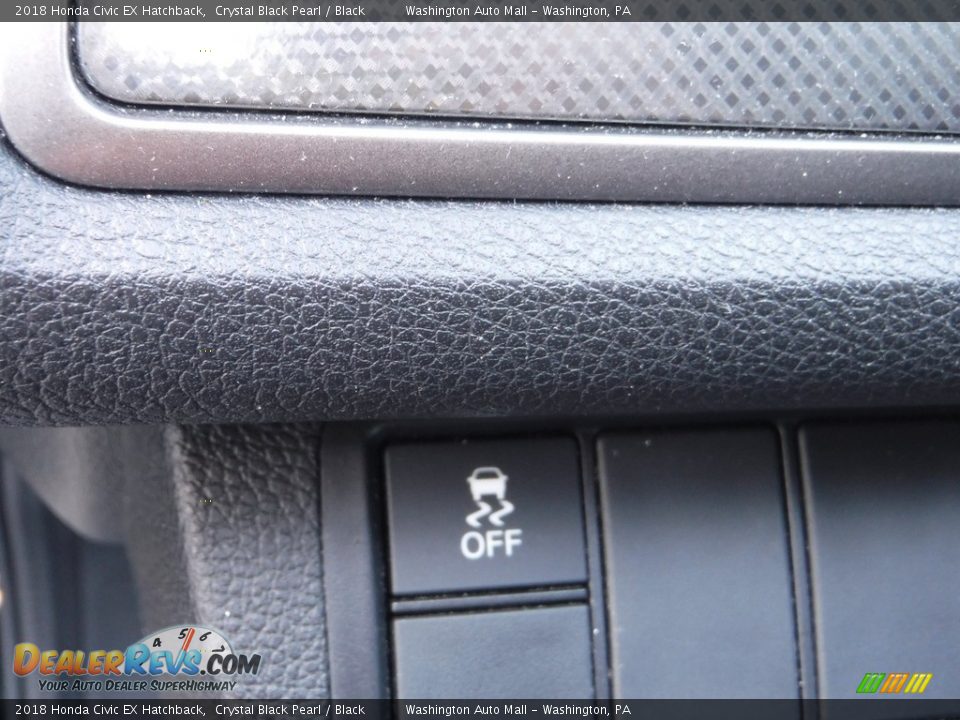 2018 Honda Civic EX Hatchback Crystal Black Pearl / Black Photo #12