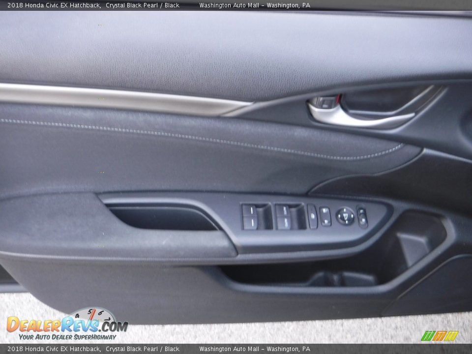 2018 Honda Civic EX Hatchback Crystal Black Pearl / Black Photo #13