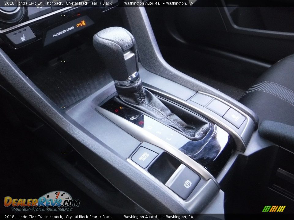 2018 Honda Civic EX Hatchback Crystal Black Pearl / Black Photo #15