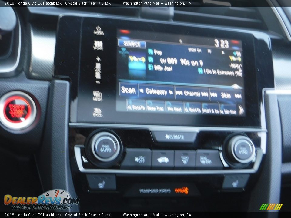 2018 Honda Civic EX Hatchback Crystal Black Pearl / Black Photo #16