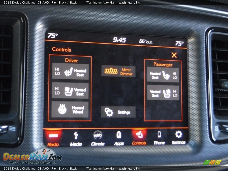 2018 Dodge Challenger GT AWD Pitch Black / Black Photo #5