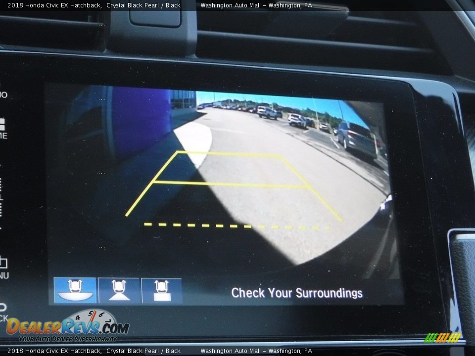 2018 Honda Civic EX Hatchback Crystal Black Pearl / Black Photo #19