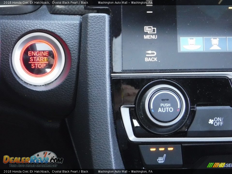 2018 Honda Civic EX Hatchback Crystal Black Pearl / Black Photo #20