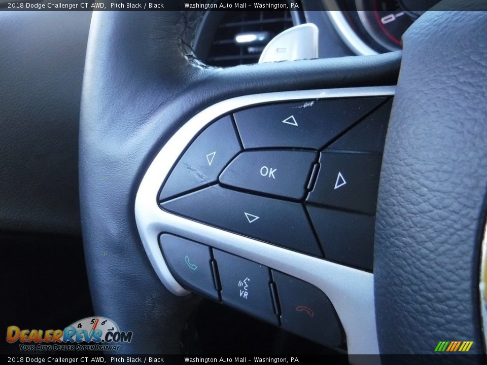 2018 Dodge Challenger GT AWD Pitch Black / Black Photo #9