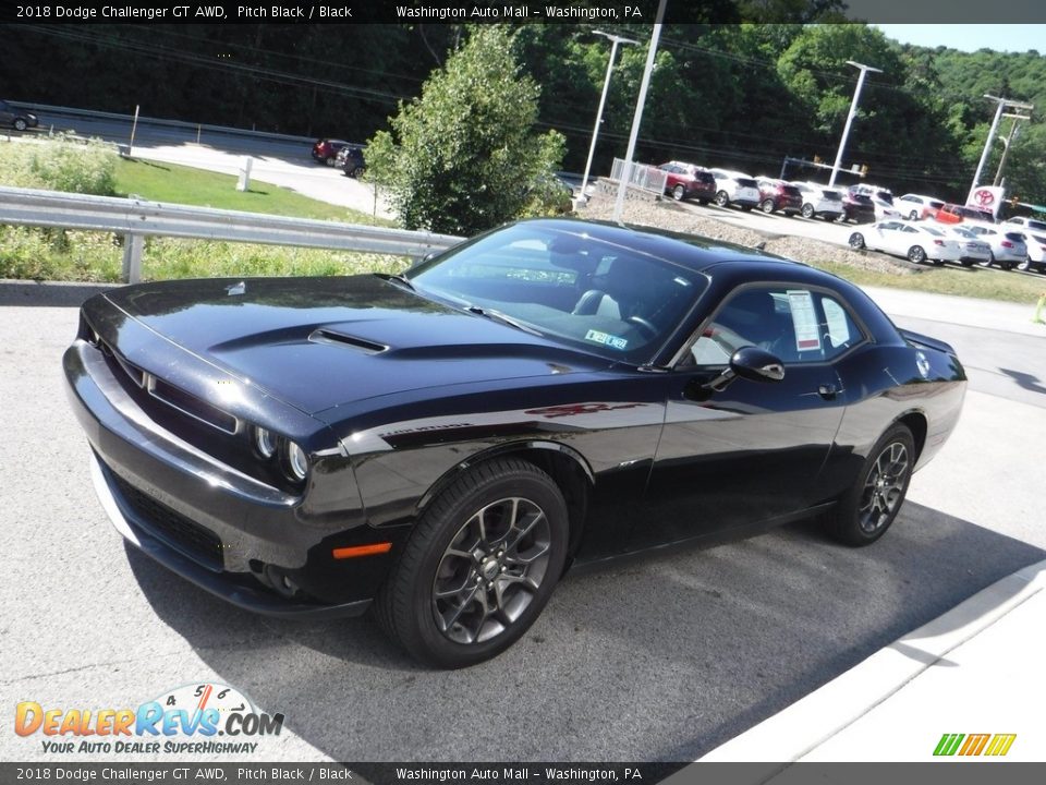 2018 Dodge Challenger GT AWD Pitch Black / Black Photo #12