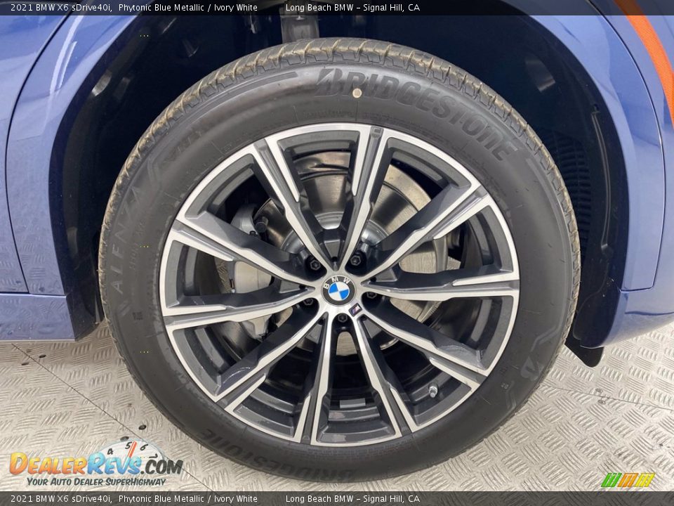 2021 BMW X6 sDrive40i Phytonic Blue Metallic / Ivory White Photo #3