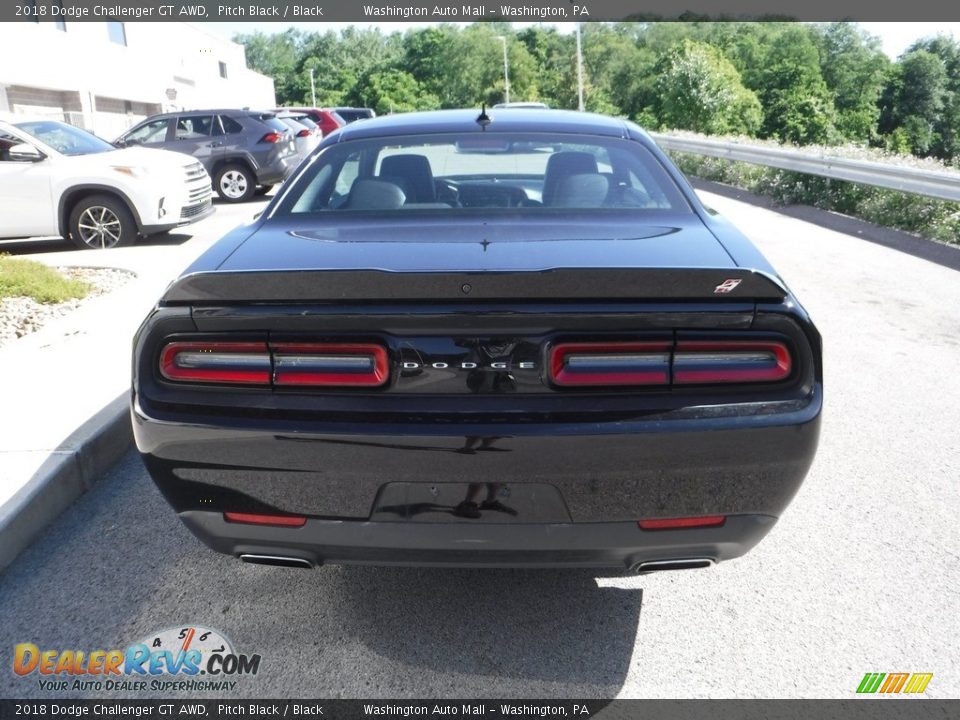 2018 Dodge Challenger GT AWD Pitch Black / Black Photo #16