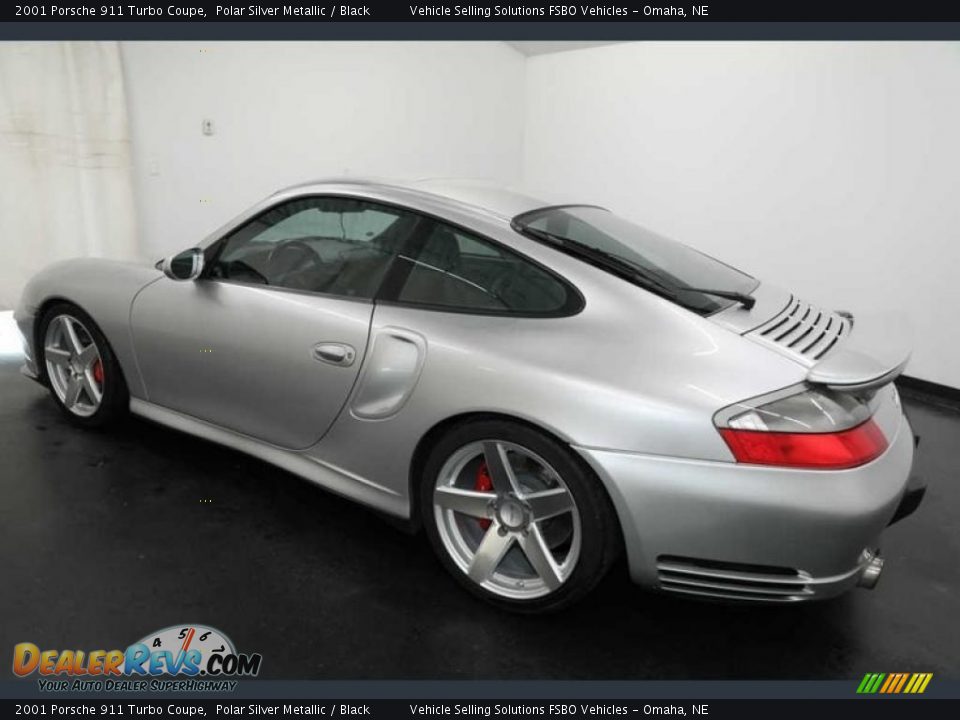 2001 Porsche 911 Turbo Coupe Polar Silver Metallic / Black Photo #11