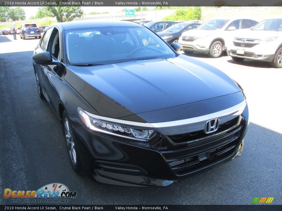 2019 Honda Accord LX Sedan Crystal Black Pearl / Black Photo #7