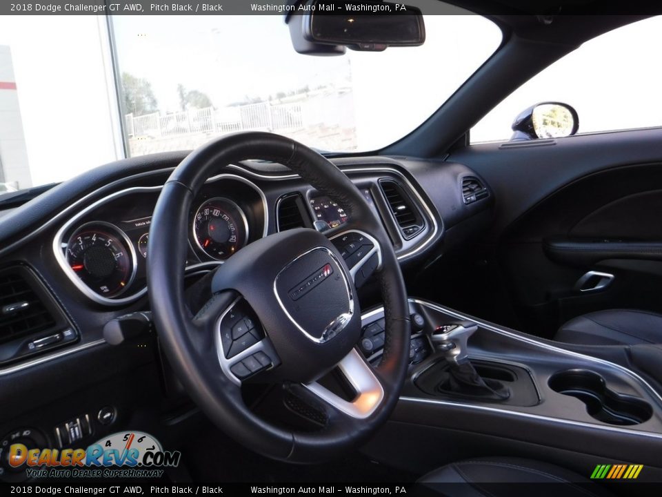 2018 Dodge Challenger GT AWD Pitch Black / Black Photo #21