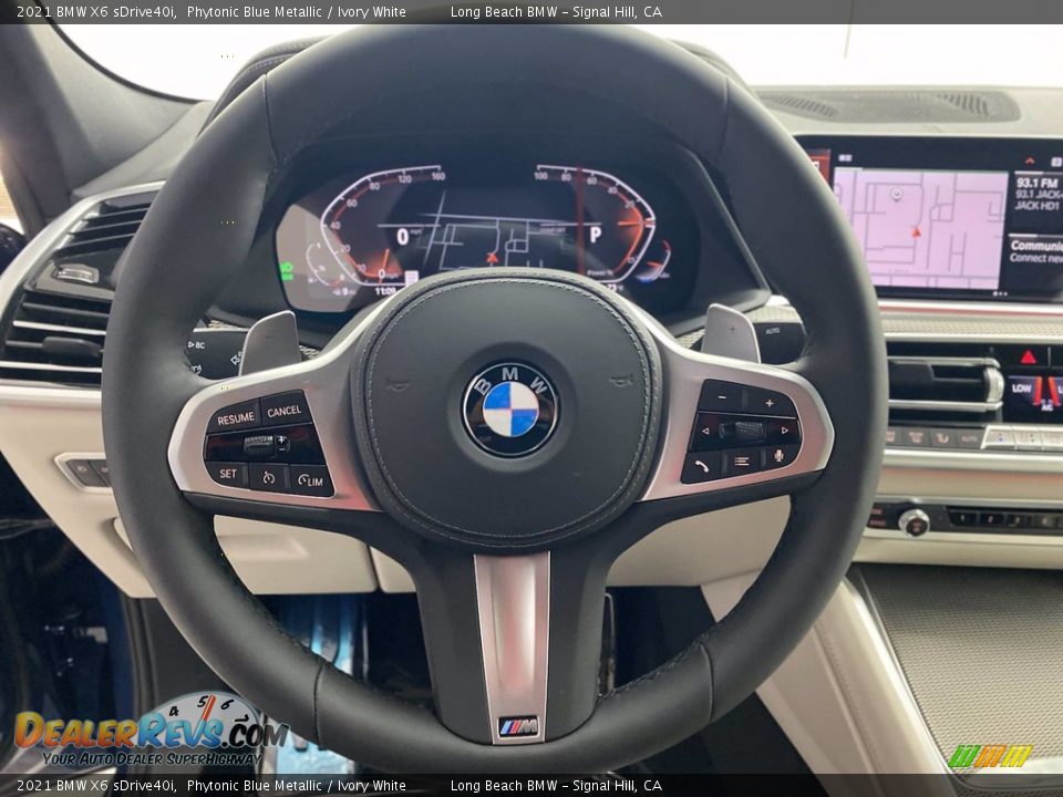 2021 BMW X6 sDrive40i Steering Wheel Photo #14