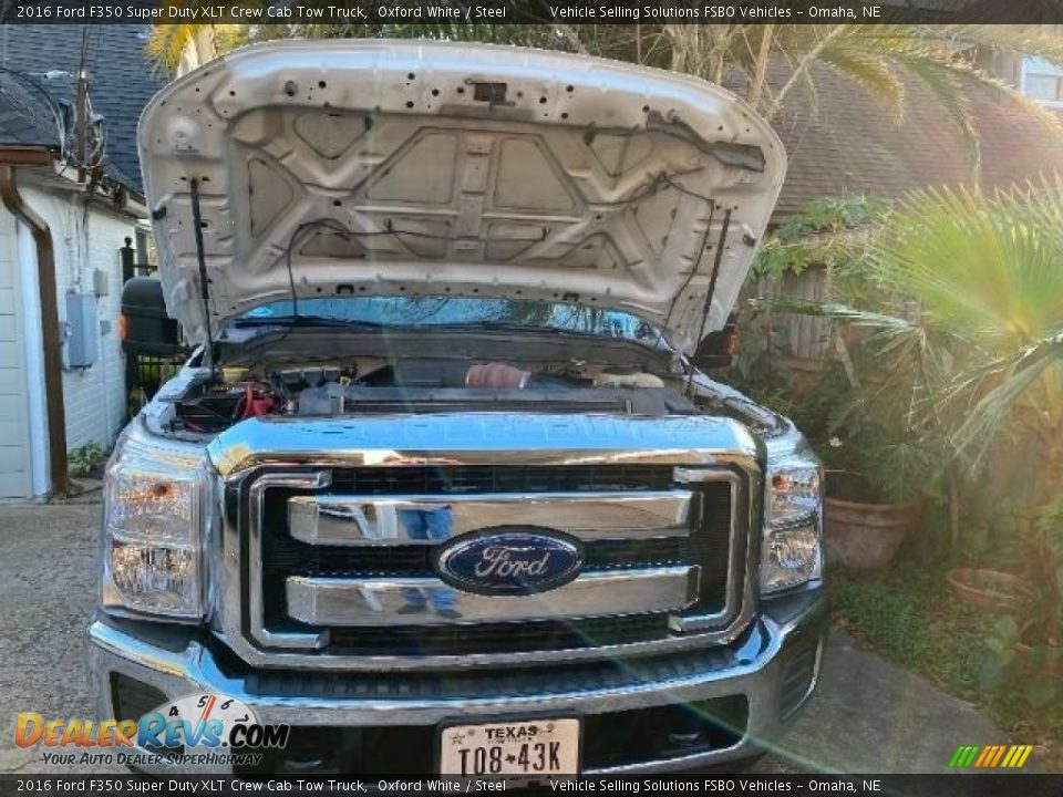 2016 Ford F350 Super Duty XLT Crew Cab Tow Truck Oxford White / Steel Photo #6