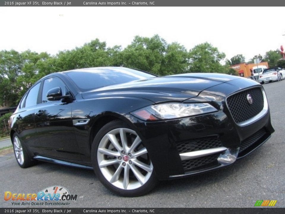 2016 Jaguar XF 35t Ebony Black / Jet Photo #1