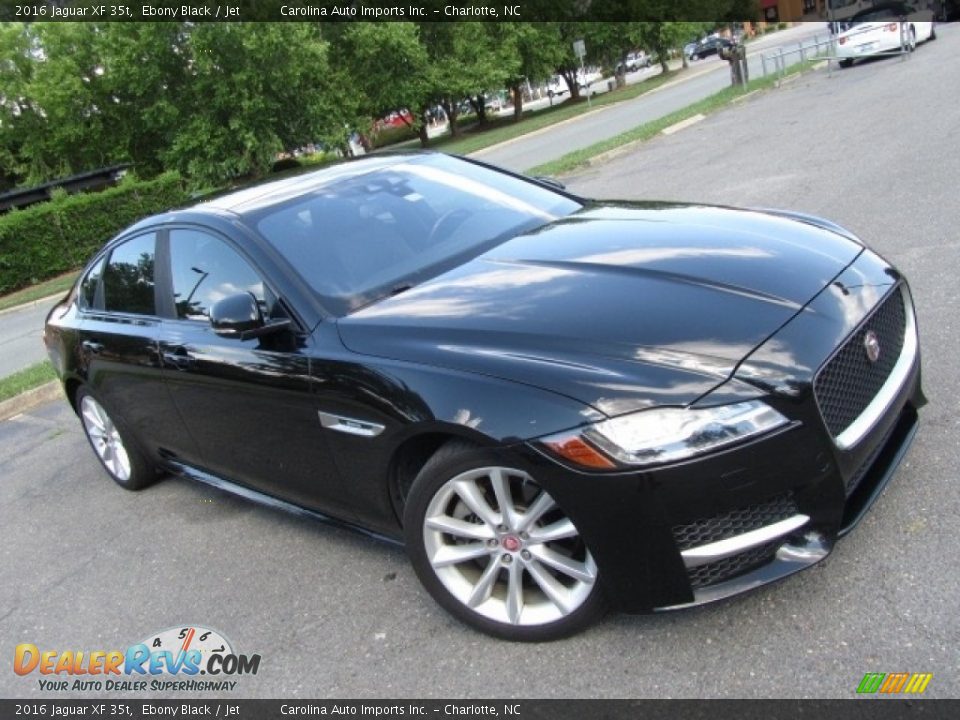 2016 Jaguar XF 35t Ebony Black / Jet Photo #3