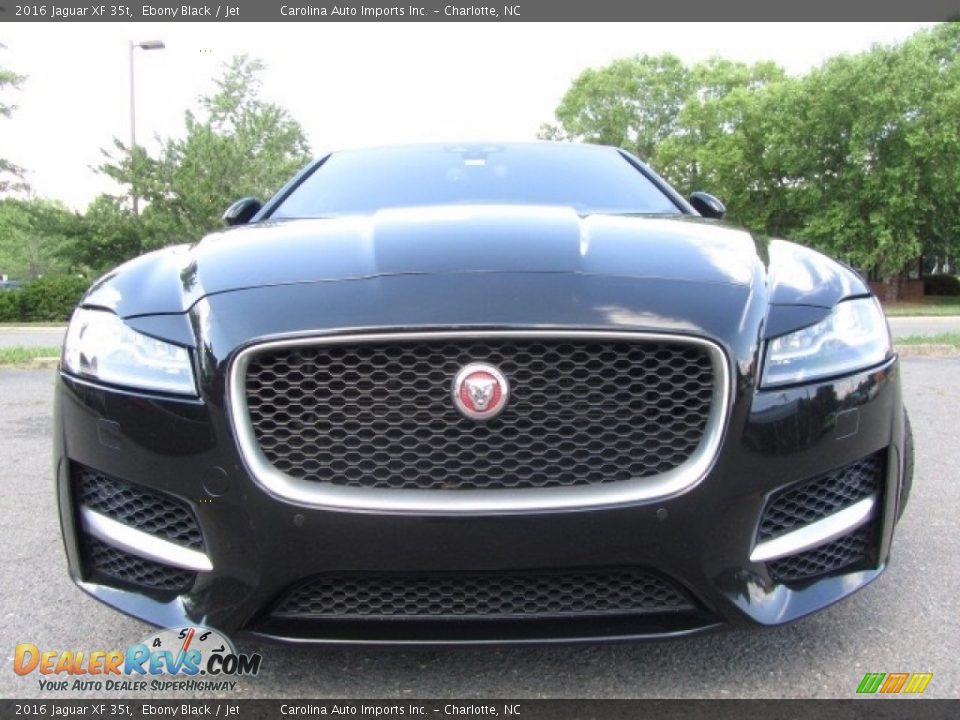 2016 Jaguar XF 35t Ebony Black / Jet Photo #4