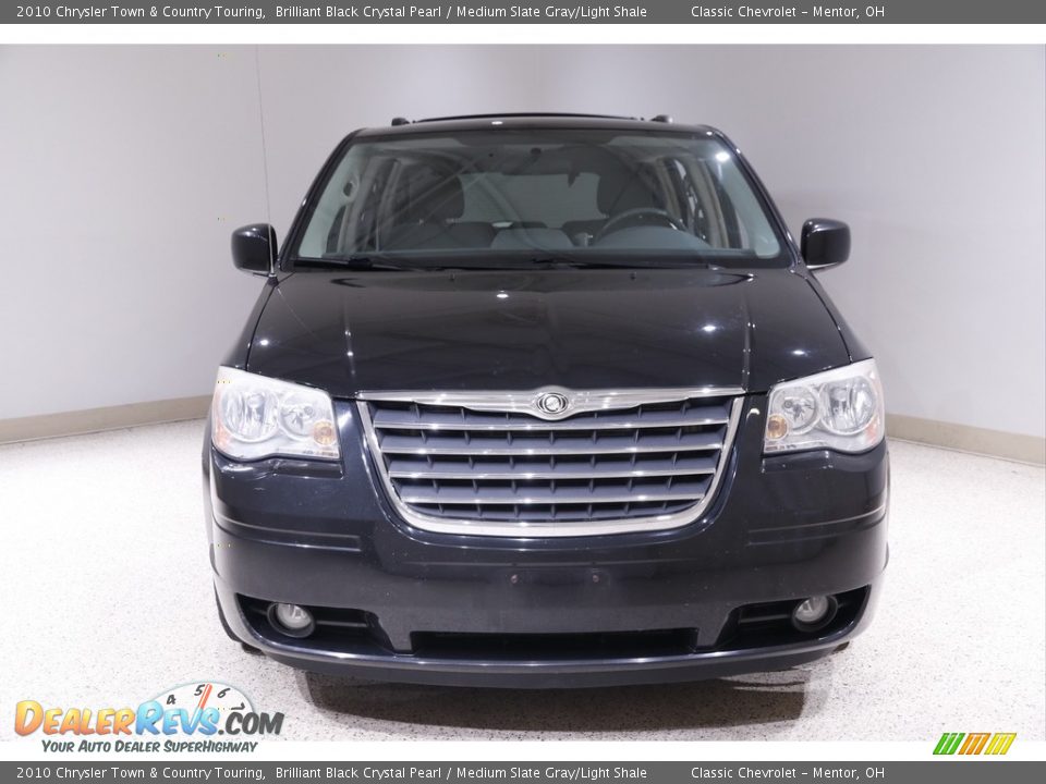 2010 Chrysler Town & Country Touring Brilliant Black Crystal Pearl / Medium Slate Gray/Light Shale Photo #2