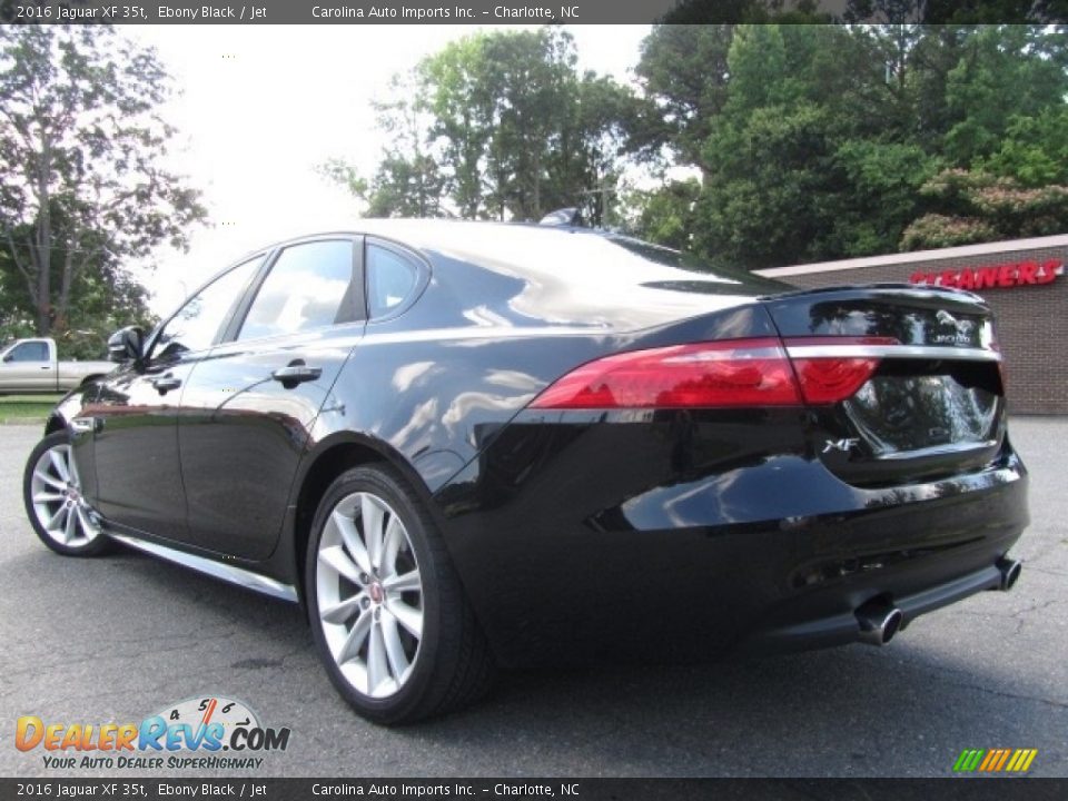 2016 Jaguar XF 35t Ebony Black / Jet Photo #8