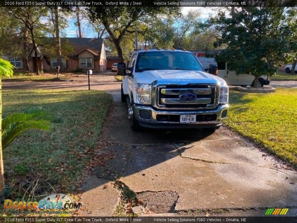 2016 Ford F350 Super Duty XLT Crew Cab Tow Truck Oxford White / Steel Photo #15