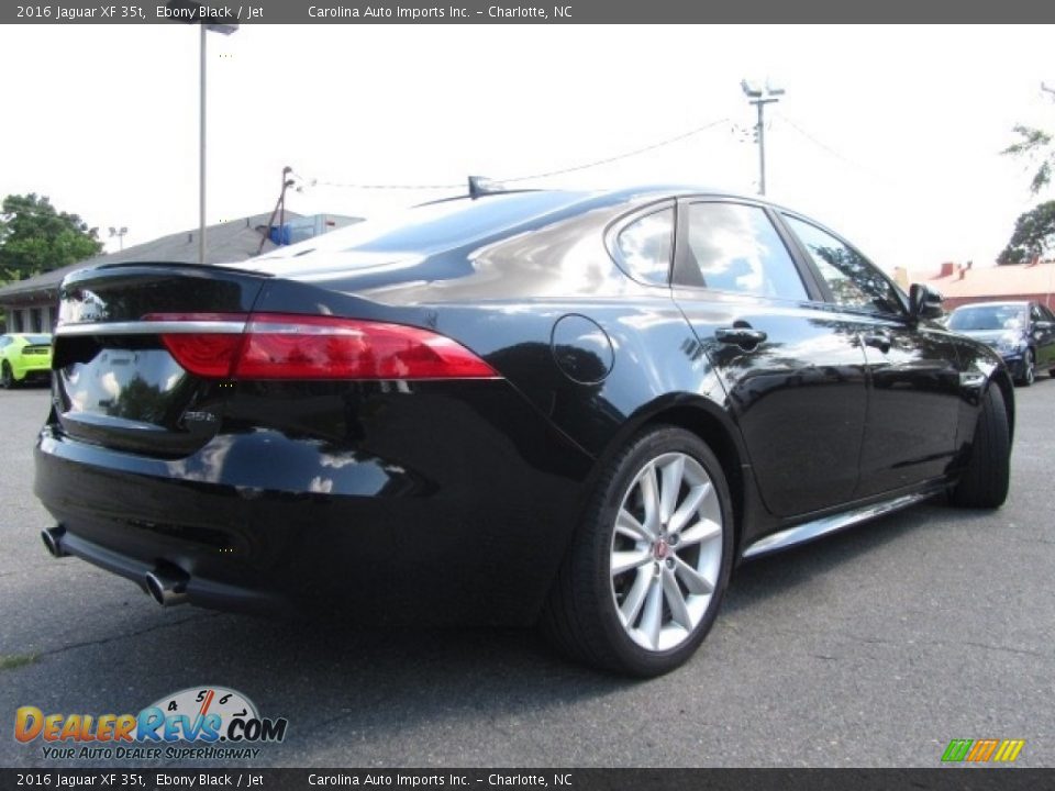 2016 Jaguar XF 35t Ebony Black / Jet Photo #10