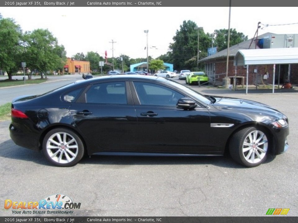 2016 Jaguar XF 35t Ebony Black / Jet Photo #11