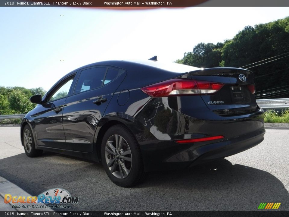 2018 Hyundai Elantra SEL Phantom Black / Black Photo #14