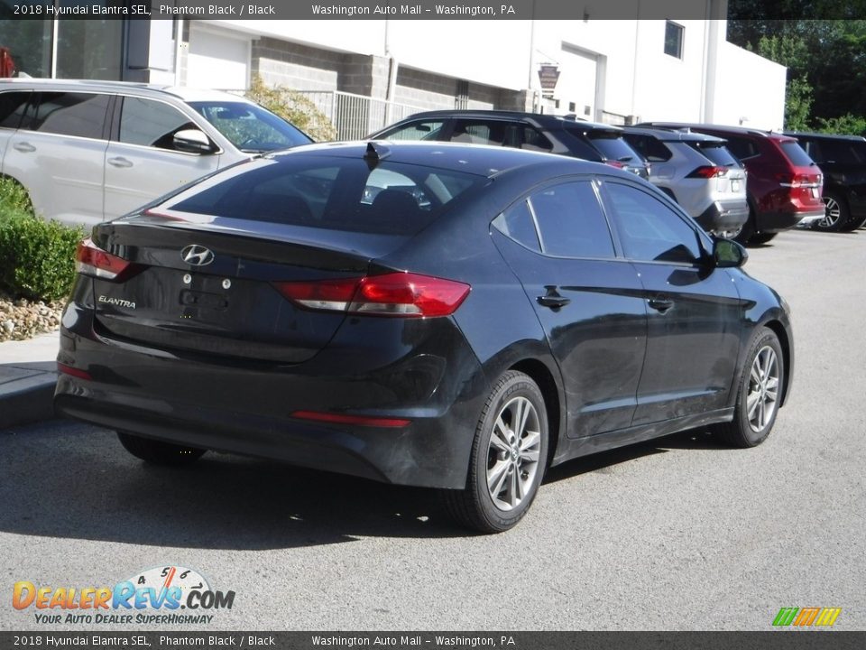 2018 Hyundai Elantra SEL Phantom Black / Black Photo #16