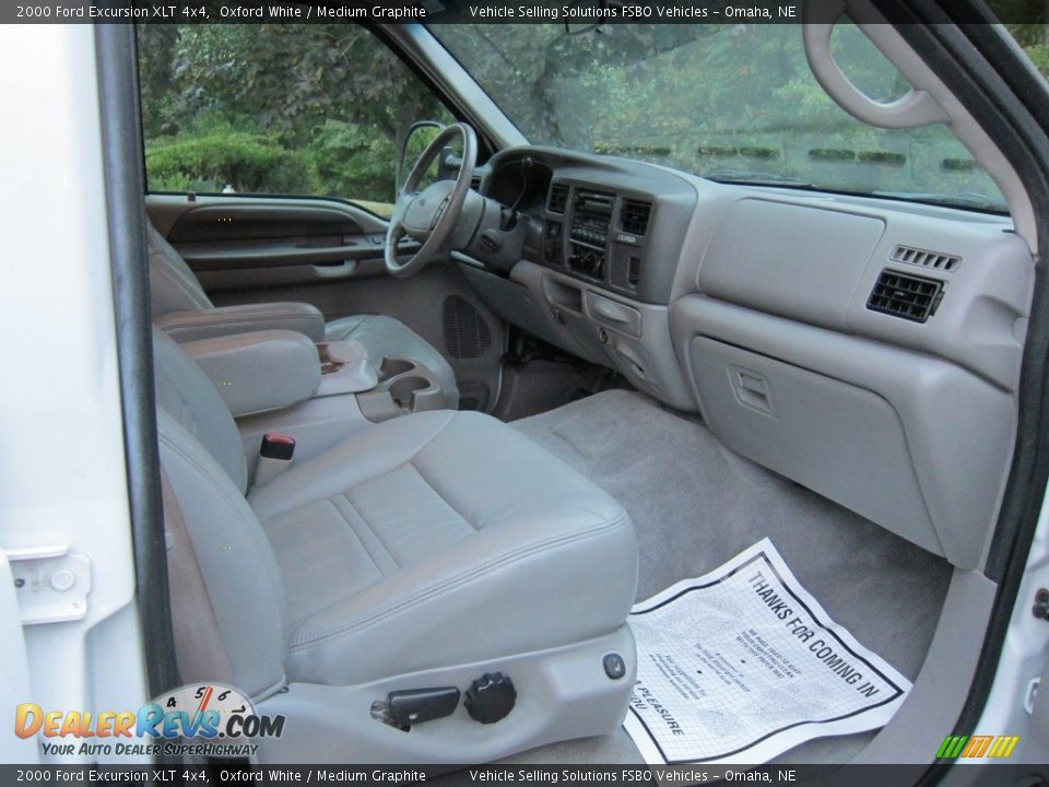 2000 Ford Excursion XLT 4x4 Oxford White / Medium Graphite Photo #5