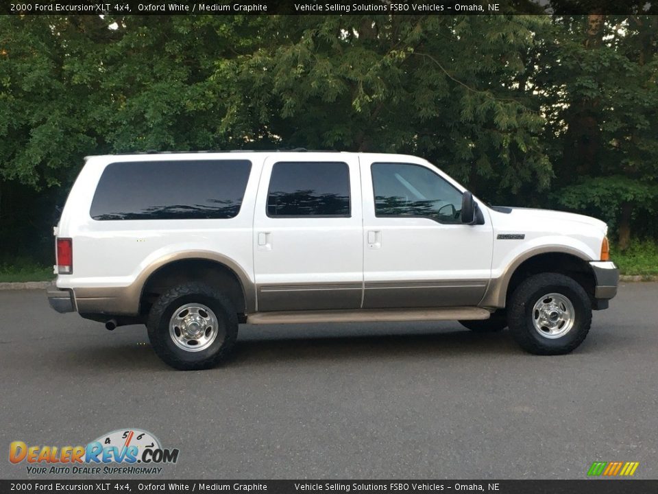2000 Ford Excursion XLT 4x4 Oxford White / Medium Graphite Photo #8