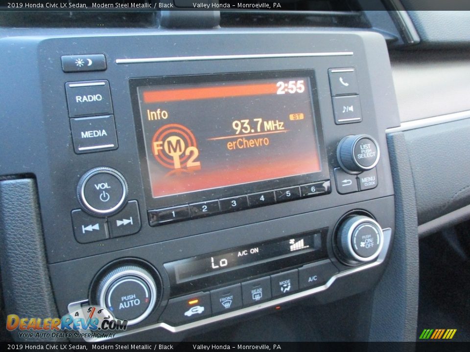 2019 Honda Civic LX Sedan Modern Steel Metallic / Black Photo #14