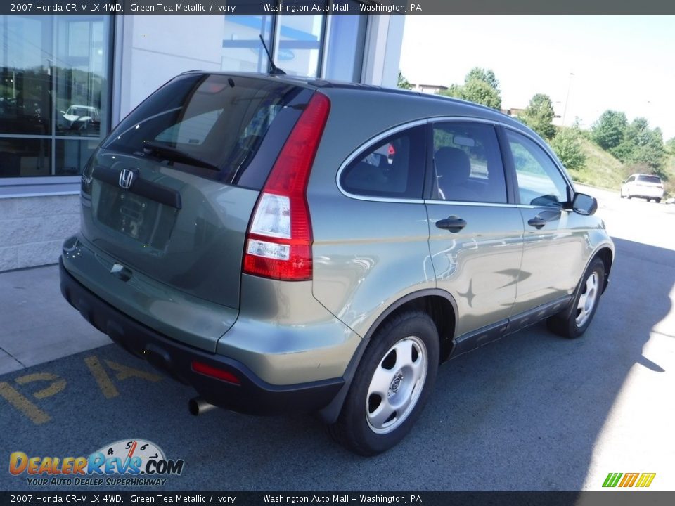 2007 Honda CR-V LX 4WD Green Tea Metallic / Ivory Photo #9