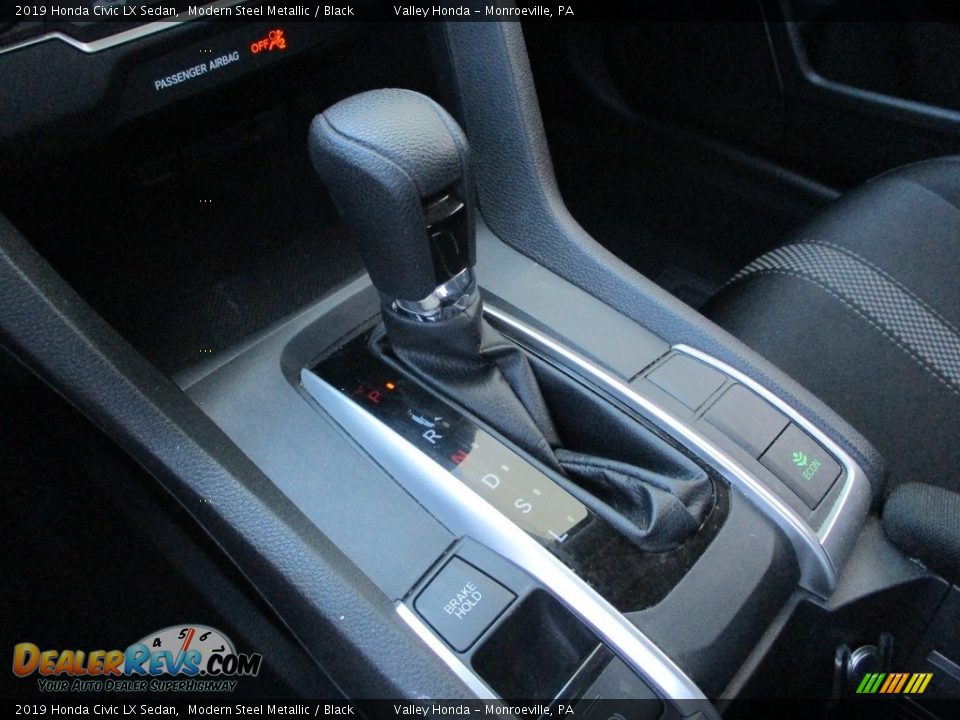 2019 Honda Civic LX Sedan Modern Steel Metallic / Black Photo #16