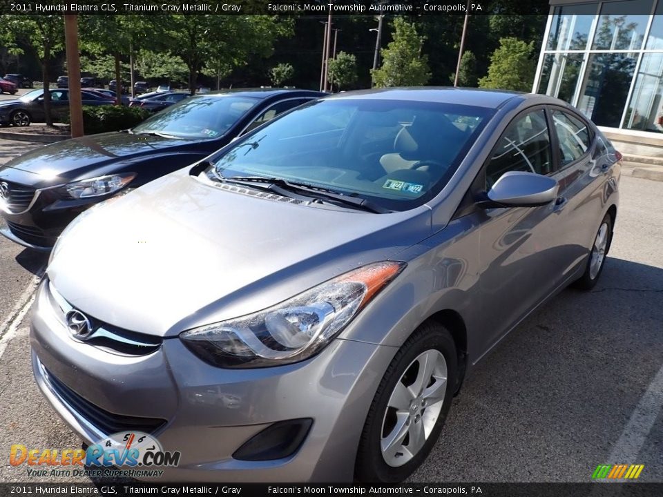 2011 Hyundai Elantra GLS Titanium Gray Metallic / Gray Photo #1